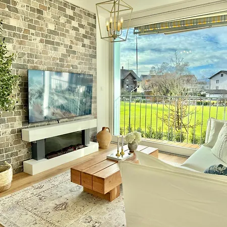 Flair Apartments Vorarlberg - Stilvolles Wohnen Nahe Bodensee & Alpen - Kueche, Balkon & Gratis Parkplatz Brégence Extérieur photo