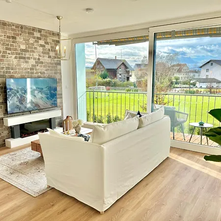Flair Apartments Vorarlberg - Stilvolles Wohnen Nahe Bodensee & Alpen - Kueche, Balkon & Gratis Parkplatz Brégence Extérieur photo